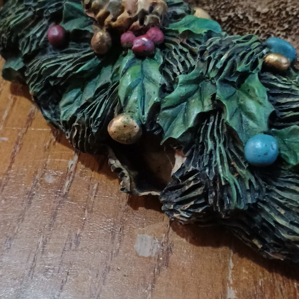 Vintage Fitz & Floyd Holiday Carolers Wreath Decoration